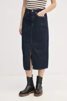 Джинсовая юбка миди MIDI SKIRT HW Pepe Jeans, темно-синий