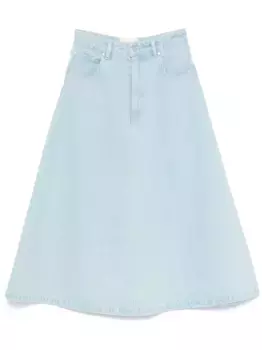 Джинсовая юбка миди Nanushka, синий