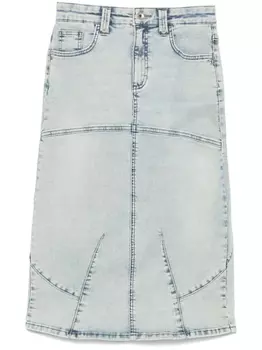 Джинсовая юбка миди Patrizia Pepe, синий
