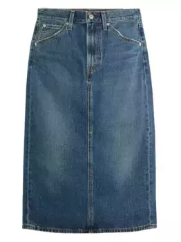 Джинсовая юбка-миди с разрезом сзади Levi's, синий