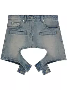 Джинсовая юбка мини Courrges, синий