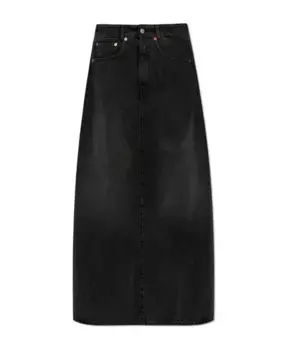 Джинсовая юбка Mm6 Maison Margiela, серый