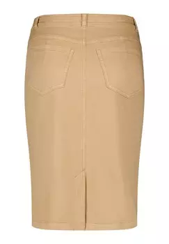 Джинсовая юбка MODISCHER MIT GEHSCHLITZ Gerry Weber, коричневый