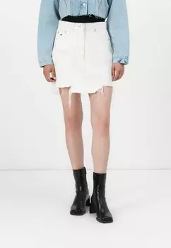 Джинсовая юбка MOM SKIRT - Mini skirt Tommy Jeans, цвет Denim White