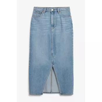 Джинсовая юбка Monki Midi, синий