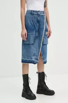 Джинсовая юбка Moschino Jeans, синий