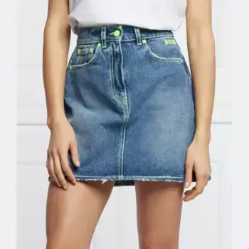 Джинсовая юбка Msgm, синий