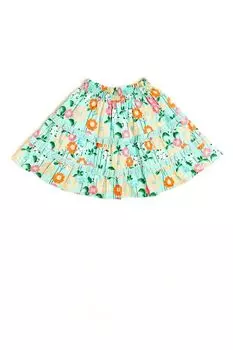 Джинсовая юбка Nicole Miller, зеленый