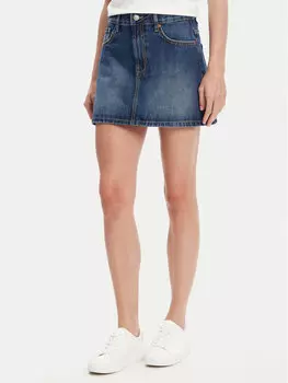 Джинсовая юбка обычного кроя 4AW7D004U United Colors Of Benetton, синий