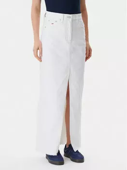 Джинсовая юбка обычного кроя Claire DW0DW20125 Tommy Jeans, экрю