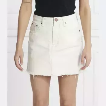 Джинсовая юбка One Teaspoon, белый