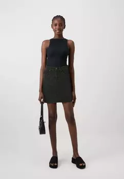 Джинсовая юбка ONLKAMMA RHINESTONE SHORT SKIRT ONLY, черный