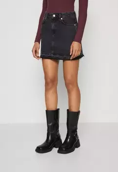 Джинсовая юбка Onlnelia Skirt ONLY, стираный черный