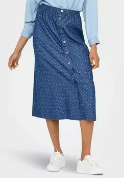 Джинсовая юбка ONLNOVA BUTTON - A-line skirt ONLY, цвет Medium Blue Denim