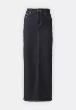 Джинсовая юбка ONLWALO SLIT SKIRT ONLY, темно-синий деним