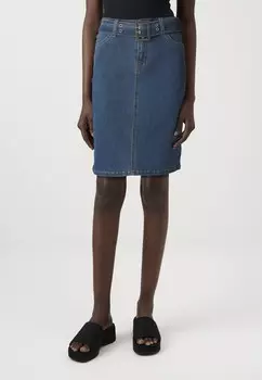 Джинсовая юбка ONLWAUW NICKI BELT SKIRT ONLY, синие джинсы