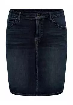 Джинсовая юбка ONLY Carmakoma, синий