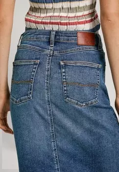 Джинсовая юбка Pepe Jeans, синий деним