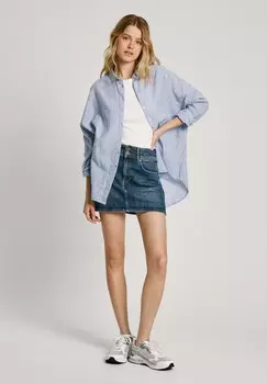 Джинсовая юбка Pepe Jeans, синий деним