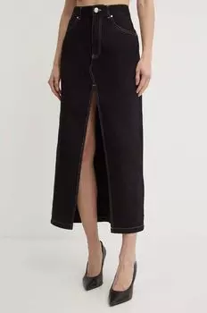 Джинсовая юбка Pinko, черный