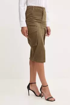 Джинсовая юбка Pinko, зеленый