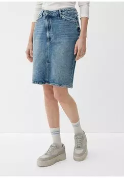Джинсовая юбка QS by s.Oliver, темно-синий