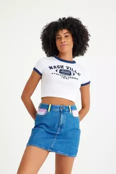 Джинсовая юбка renkblock Kutaf, синий