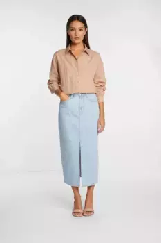 Джинсовая юбка Rich & Royal, джинсовый