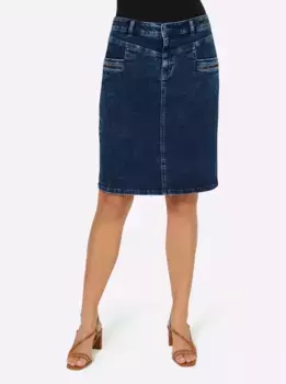 Джинсовая юбка RICK CARDONA by Heine, синий