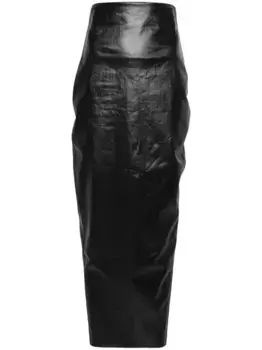 Джинсовая юбка Rick Owens, черный