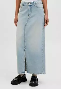 Джинсовая юбка ROCK LAURA SROCK - Maxi skirt JJXX, цвет Light Blue Denim