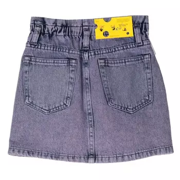 Джинсовая юбка с логотипом Off-White, синий