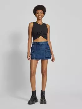 Джинсовая юбка-шорты с карманом-карго G-Star Raw