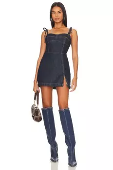 Джинсовая юбка-шорты taylor Amanda Uprichard, индиго