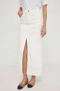 Джинсовая юбка Sisley, бежевый