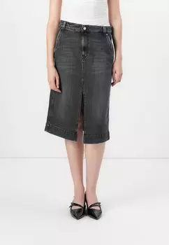 Джинсовая юбка SKIRT - Pencil skirt Replay, темно-серый