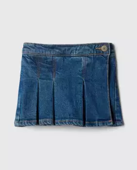 Джинсовая юбка со складками для девочки Gap, цвет Azul ndigo