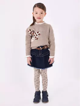 Джинсовая юбка стандартного кроя Mayoral, синий