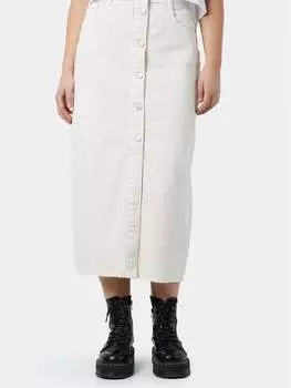 Джинсовая юбка стандартного кроя Noisy May, экрю