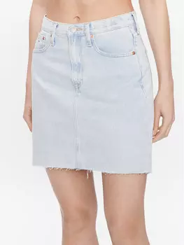 Джинсовая юбка стандартного кроя Tommy Jeans, синий