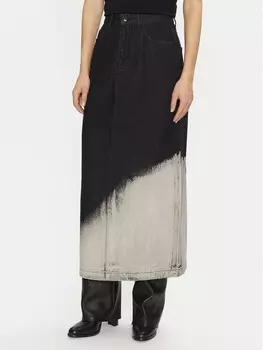Джинсовая юбка стандартного кроя Vero Moda, черный