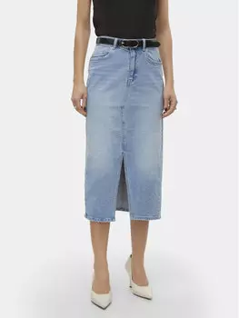 Джинсовая юбка стандартного кроя Vero Moda, синий