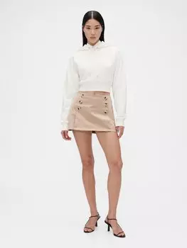 Джинсовая юбка STUDIO SAILOR SKORT GAP, коричневый
