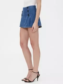 Джинсовая юбка STUDIO SAILOR SKORT MINI MED LINDSAY GAP, синий