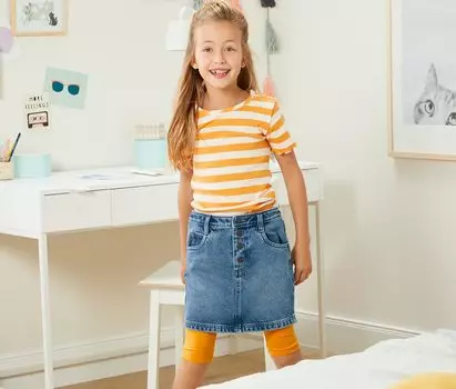 Джинсовая юбка Tchibo, синий деним