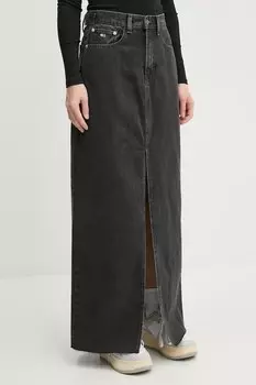 Джинсовая юбка Tommy Jeans, черный