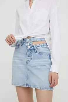Джинсовая юбка Tommy Jeans, синий