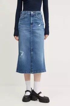 Джинсовая юбка Tommy Jeans, синий