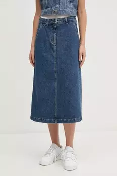 Джинсовая юбка United Colors of Benetton, темно-синий