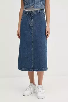 Джинсовая юбка United Colors of Benetton, темно-синий